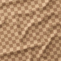 Check Beige fabric