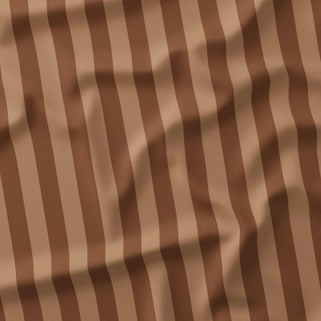 Stripe Coffee fabric
