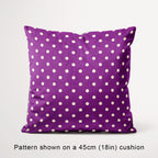 Polka Dot Cream and Purple fabric, 45cm view