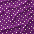 Polka Dot Cream and Purple fabric