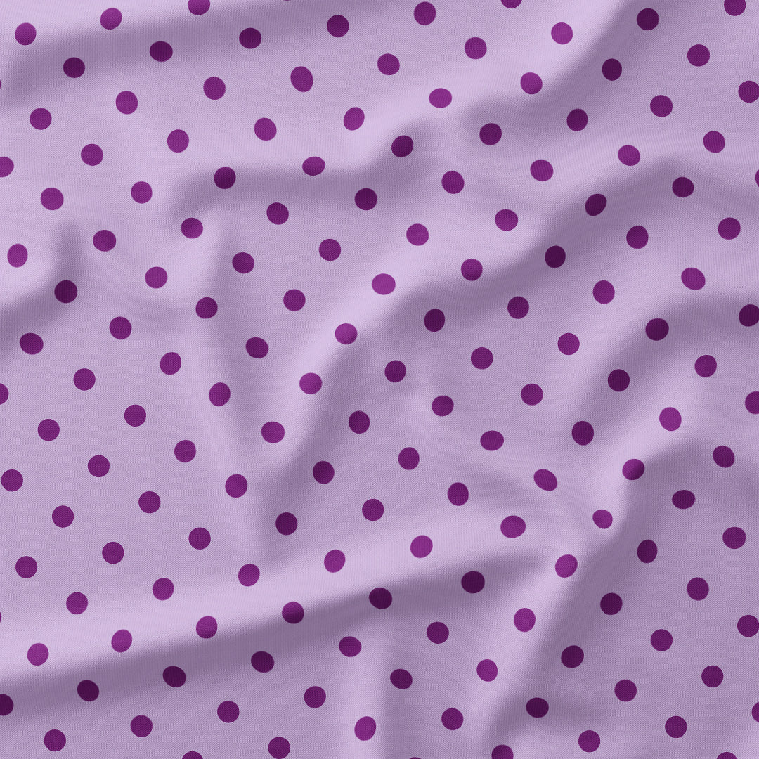 Polka Dot Purple and Lilac fabric