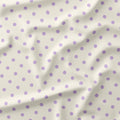 Polka Dot Lilac and Cream fabric