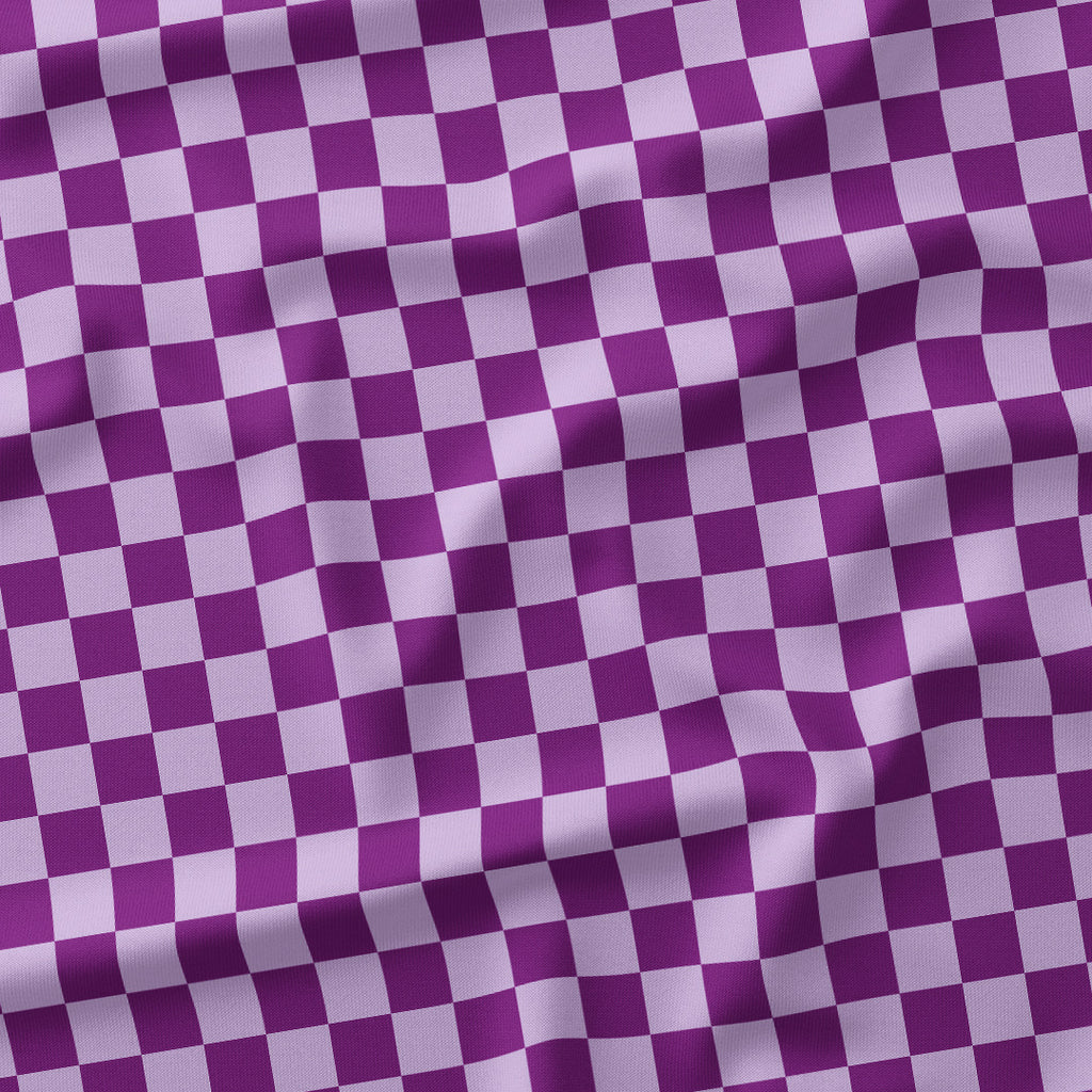Check Lilac and Purple fabric