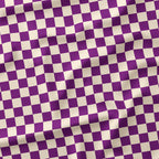 Check Purple and Cream fabric