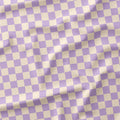 Check Lilac and Cream fabric