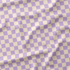 Check Lilac and Cream fabric