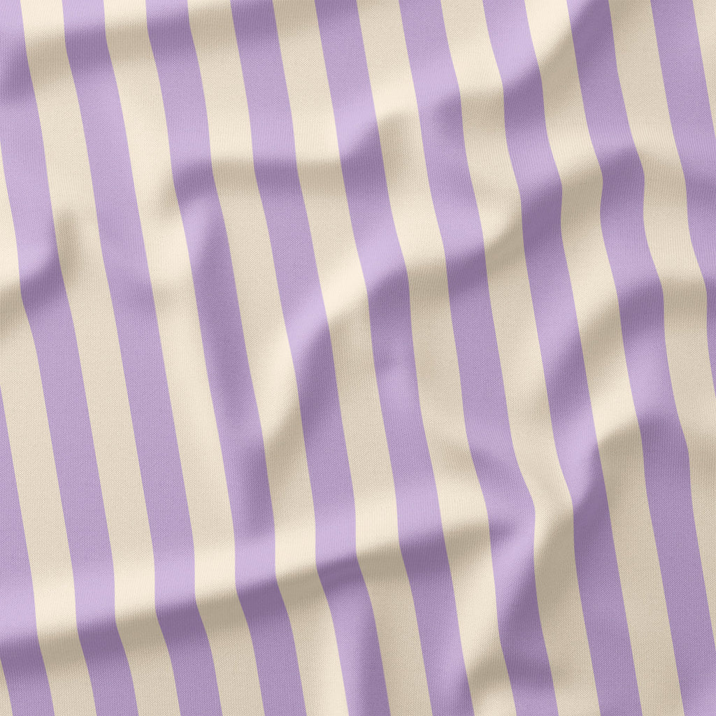 Stripe Lilac and Cream fabric