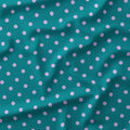 Polka Dot Lilac and Teal fabric