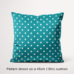 Polka Dot Cream and Teal fabric, 45cm view