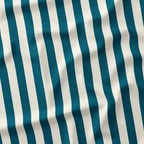 Stripe Teal and Cream fabric