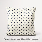 Polka Dot Navy and Cream fabric, 45cm view
