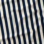 Stripe Navy and Cream fabric