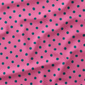 Polka Dot Dark Teal and Pink fabric