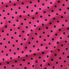 Polka Dot Navy and Pink fabric