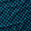 Check Navy and Dark Teal fabric