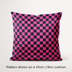 Check Navy and Pink fabric, 45cm view