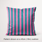 Stripe Pink and Teal fabric, 45cm view