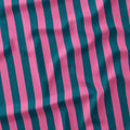 Stripe Pink and Dark Teal fabric