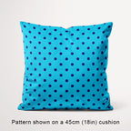 Polka Dot Dark Blue and Aqua fabric, 45cm view