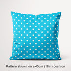 Polka Dot Cream and Aqua fabric, 45cm view