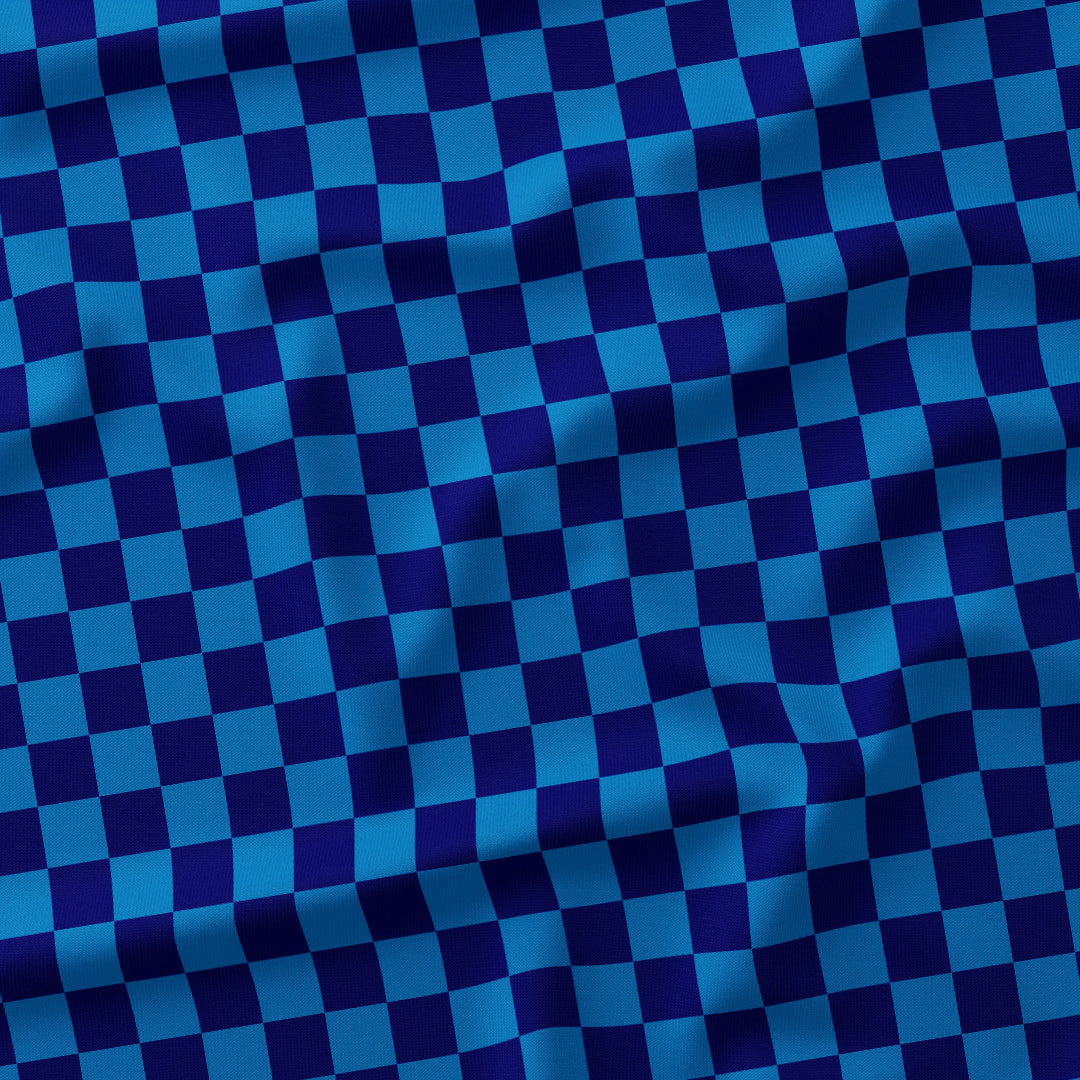Check Dark Blue fabric