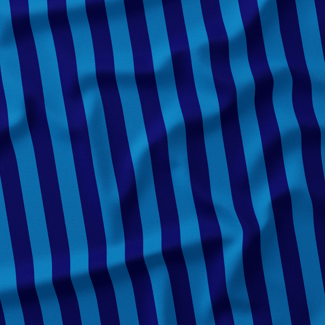 Stripe Dark Blue fabric