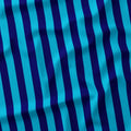 Stripe Dark Blue and Aqua fabric