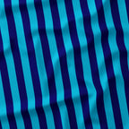 Stripe Dark Blue and Aqua fabric