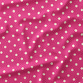 Polka Dot Cream and Dark Pink fabric