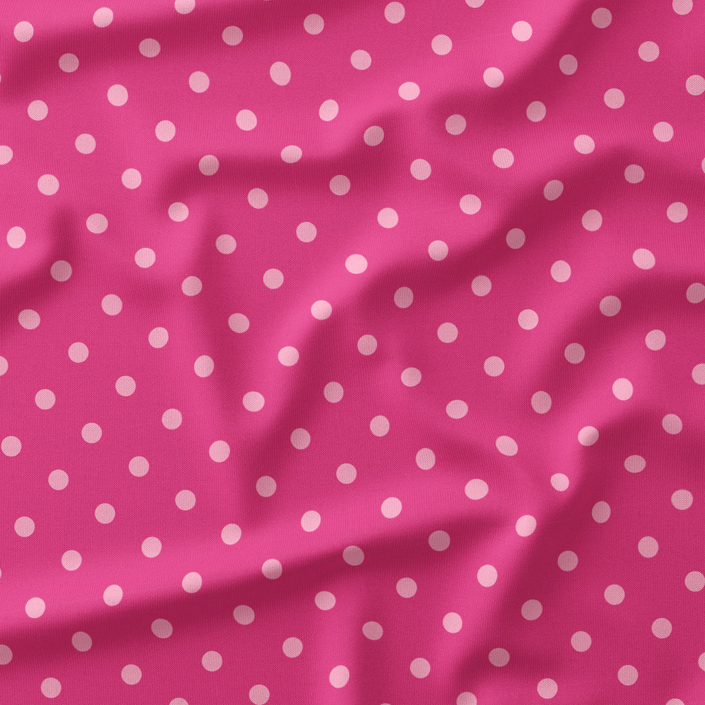 Polka Dot Dark Pink fabric