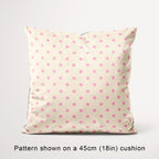 Polka Dot Light Pink and Cream fabric, 45cm view