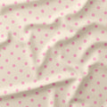 Polka Dot Light Pink and Cream fabric