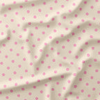 Polka Dot Light Pink and Cream fabric
