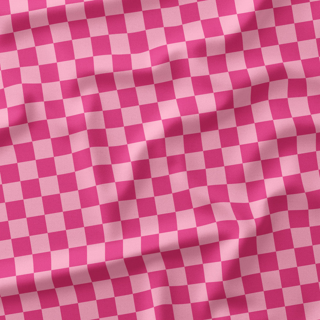 Check Pink fabric