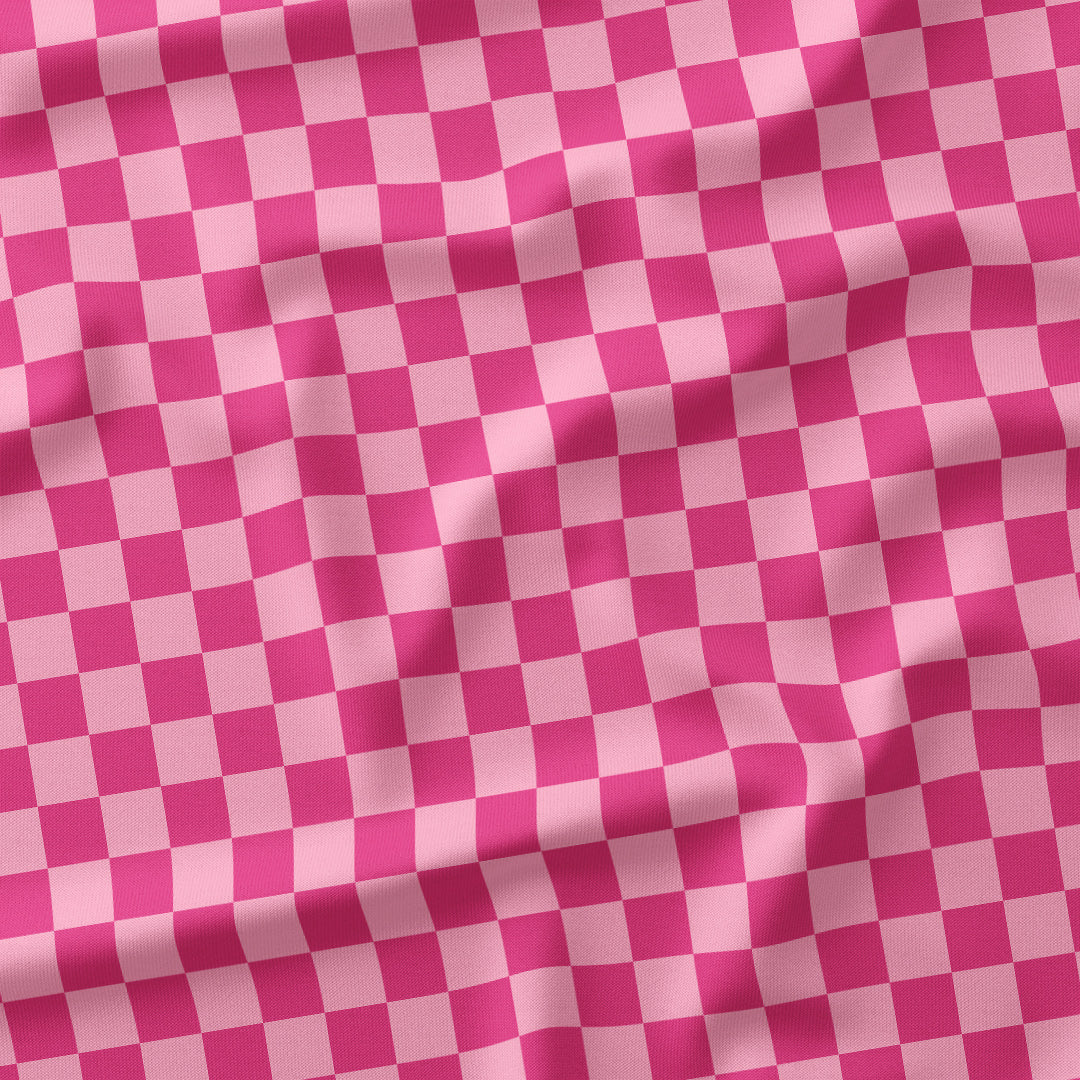 Check Pink fabric