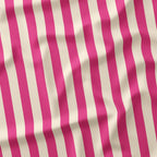 Stripe Dark Pink and Cream fabric