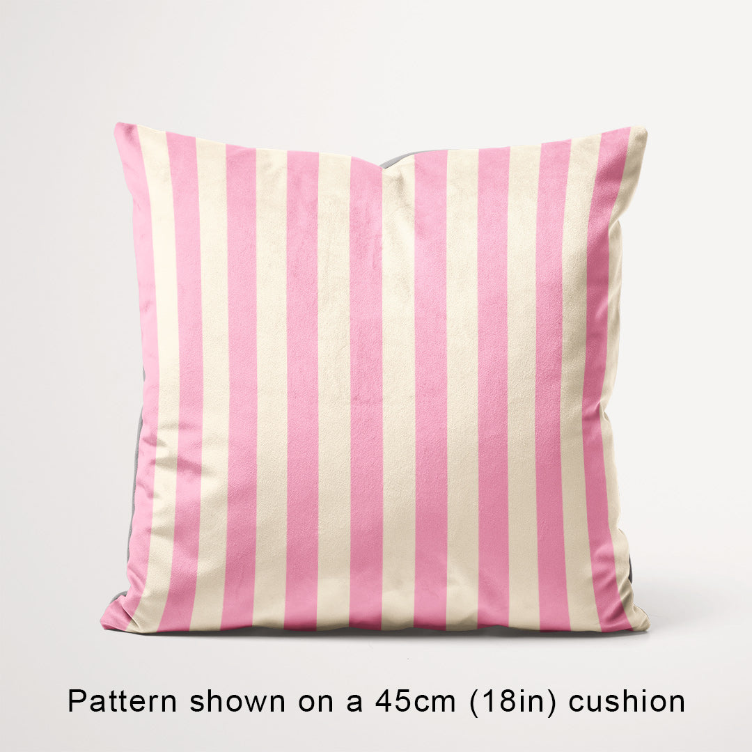 Stripe Light Pink and Cream fabric, 45cm view