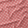 Polka Dot Cream and Salmon fabric