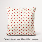 Polka Dot Rust and Cream fabric, 45cm view