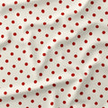 Polka Dot Rust and Cream fabric