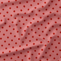 Polka Dot Rust and Salmon fabric