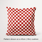 Check Rust and Cream fabric, 45cm view