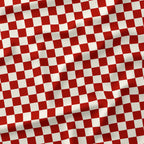 Check Rust and Cream fabric