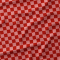 Check Salmon and Rust fabric