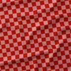 Check Salmon and Rust fabric