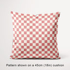 Check Salmon and Cream fabric, 45cm view