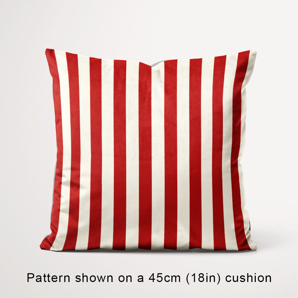 Stripe Rust and Cream fabric, 45cm view