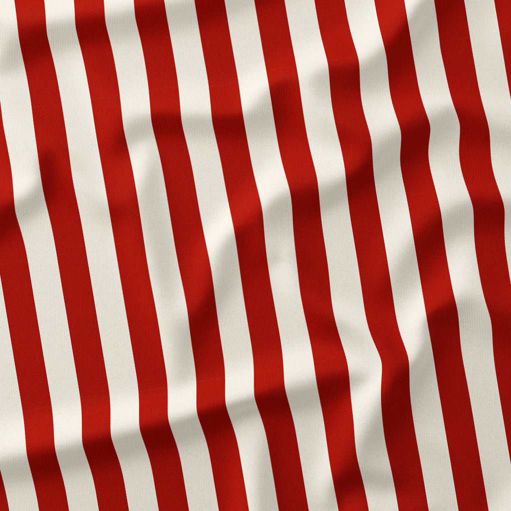 Stripe Rust and Cream fabric