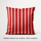 Stripe Salmon and Rust fabric, 45cm view