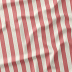 Stripe Salmon and Cream fabric